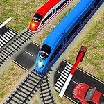 Euro Railroad Crossing: Railway Train Passing 3D